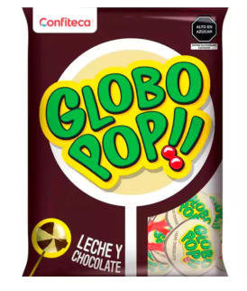 Globo Pop Leche y Chocolate x 24 UND